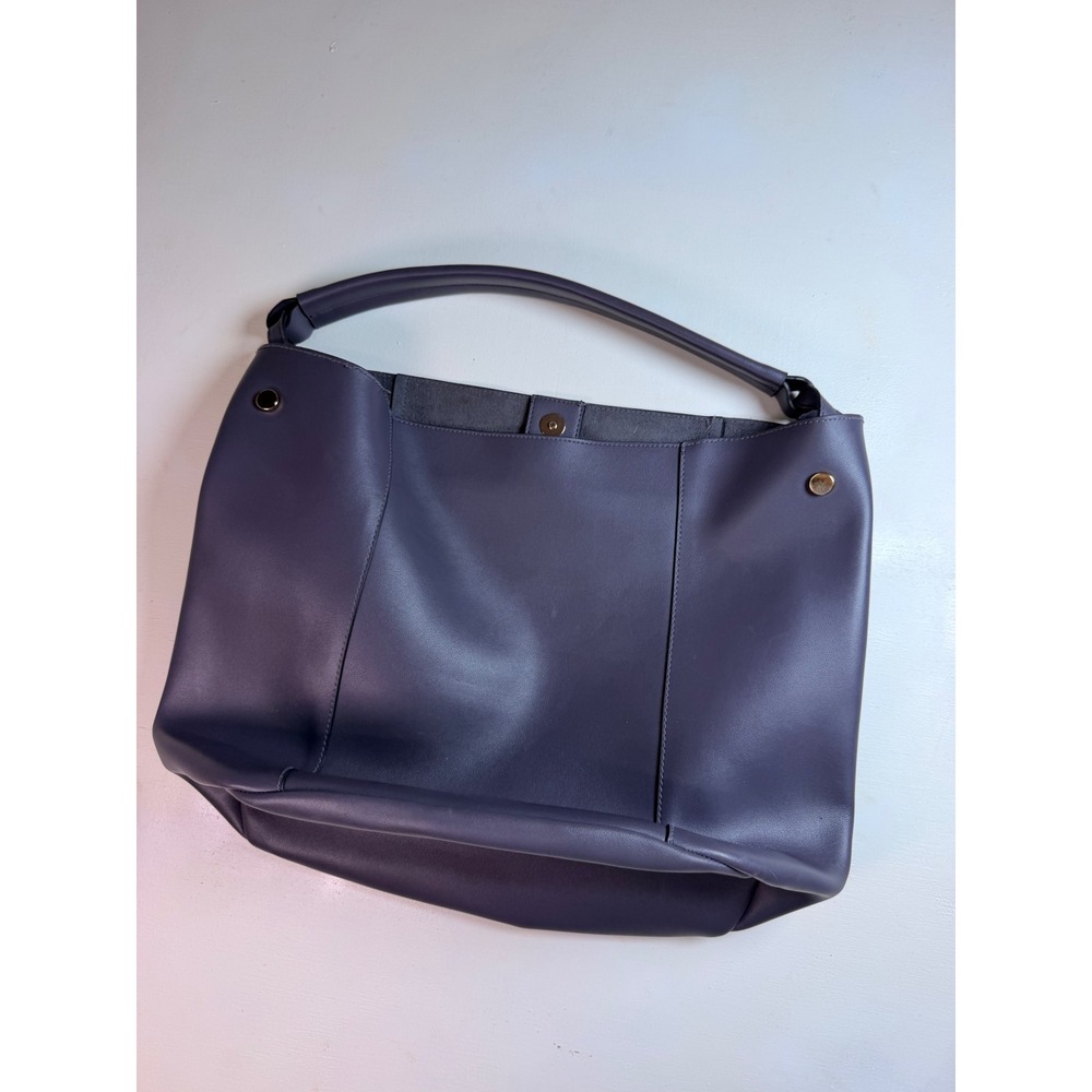 Baggy tote Bag Women Large Purple Excellent Minimalist Faux Leather Tote